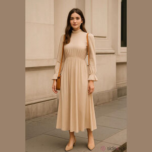 NWT Rachel Pally Long Sleeve Dress | S | Cream